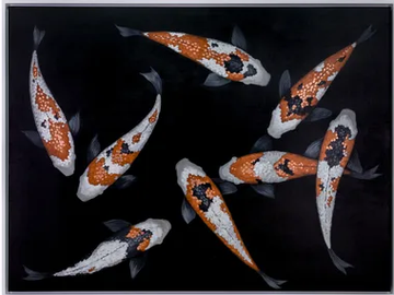 Koi V - Canvas Painting by NOVOCUADRO ART COMPANY - view 2